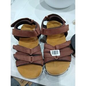 Strole Women's Wanaka Adjustable Trail Sandal, Brown,6